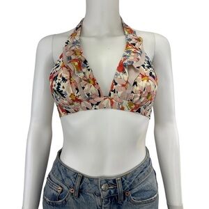 SHAN Beach Folly Floral Bikini Top, NWT